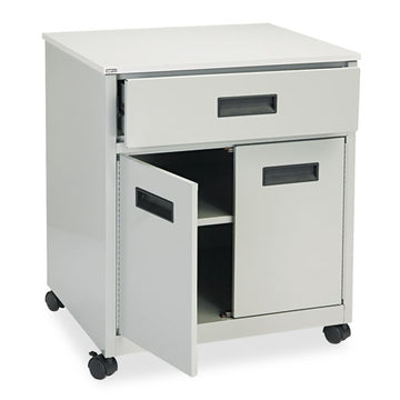 Safco® Steel Machine Stand W-pullout Drawer, 25w X 20d X 29.75h, Gray freeshipping - TVN Wholesale